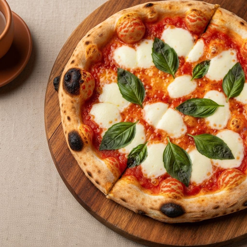 Wood-fired pizza
